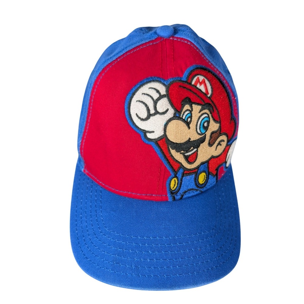 Nintendo Super Mario Bros‎ Blue Red Snapback Baseball Cap Kids Hat